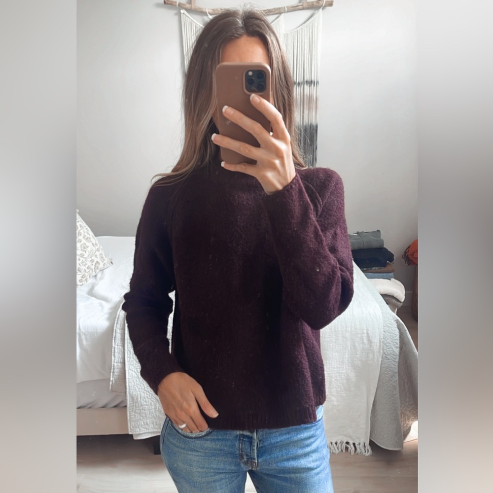 Willow & Clay Deep Burgundy Crew Neck Sweater